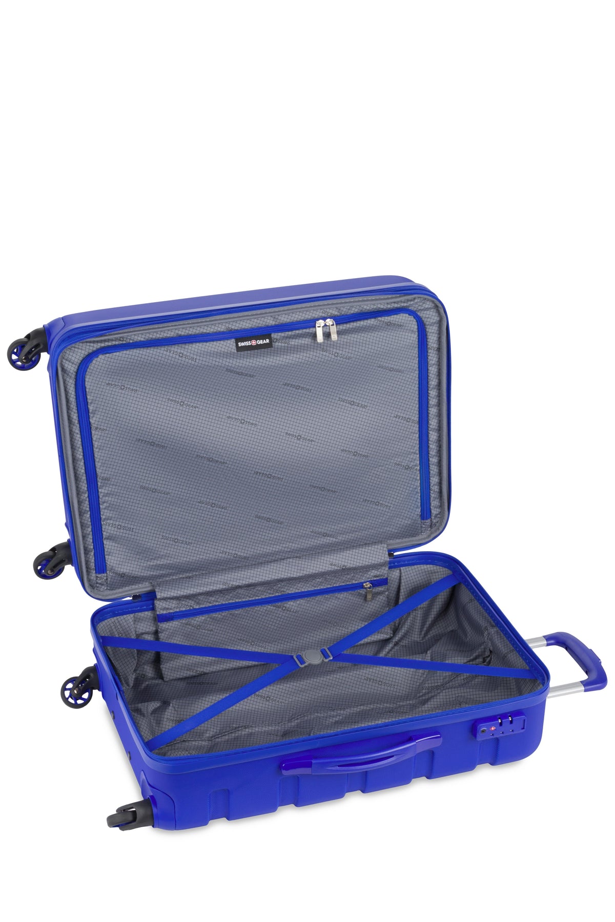 SWISSGEAR Signature Medium Checked Spinner - Cobalt Blue - 04