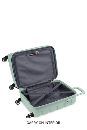 SWISSGEAR 7366 Expandable 3pc Hardside Luggage Set - Carry-on interiorpapacking space with elastic tie-down straps