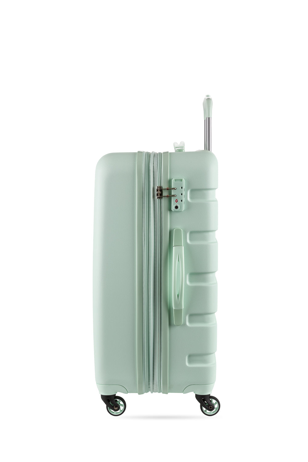 SWISSGEAR Signature Medium Checked Spinner - Clearly Aqua - 04