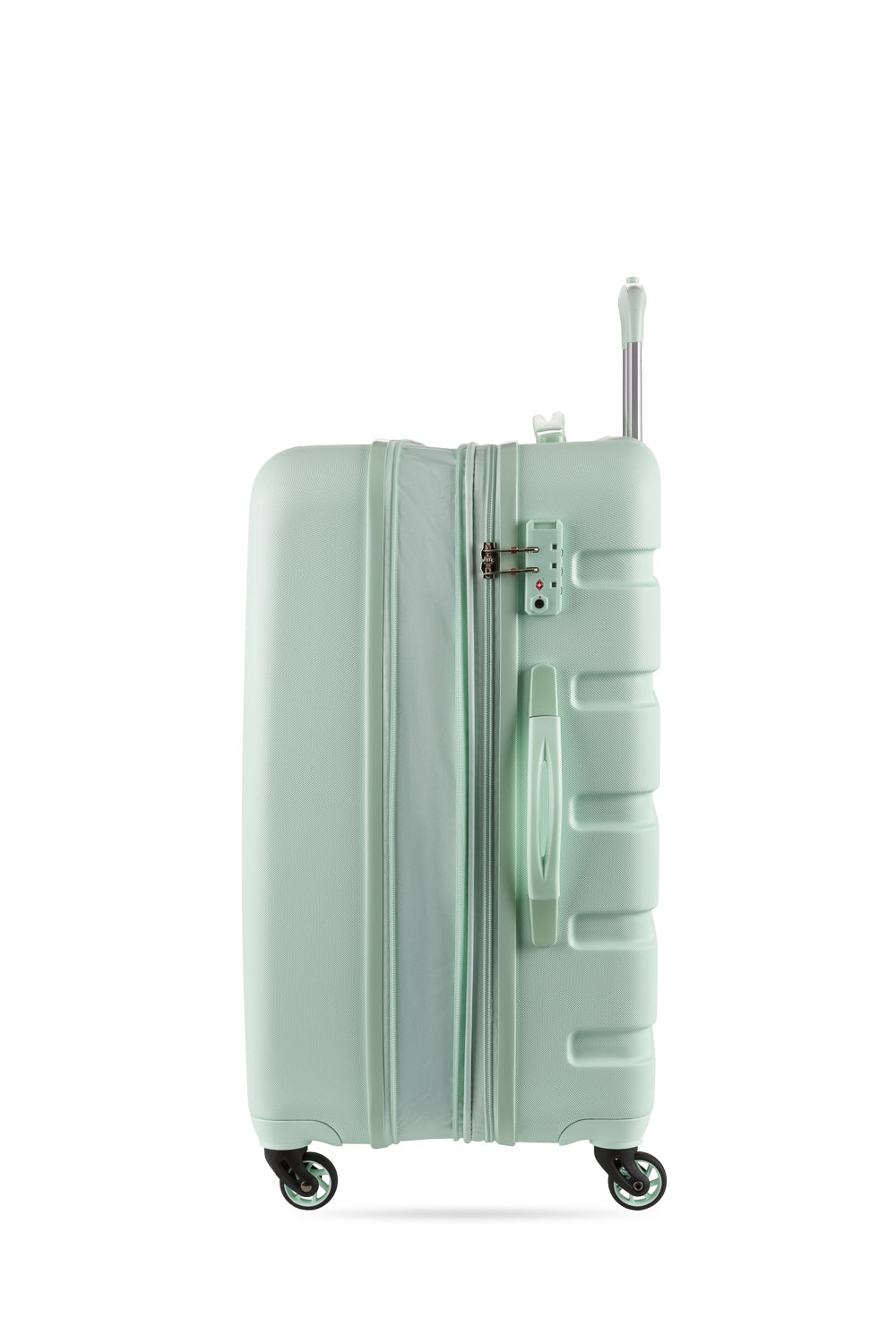 SWISSGEAR Signature Medium Checked Spinner - Clearly Aqua - 05