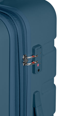 SWISSGEAR Signature Large Checked Spinner in Atlas Blue