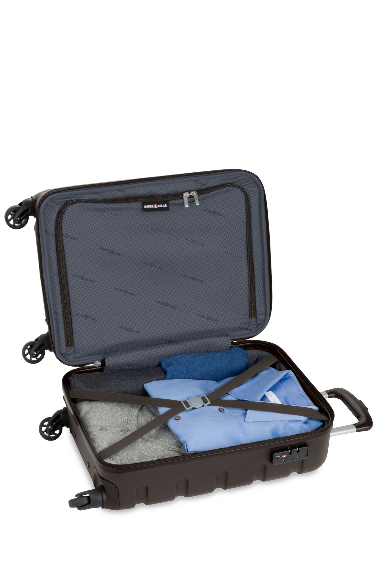 SWISSGEAR Signature Carry-On Spinner - Chocolate - 05