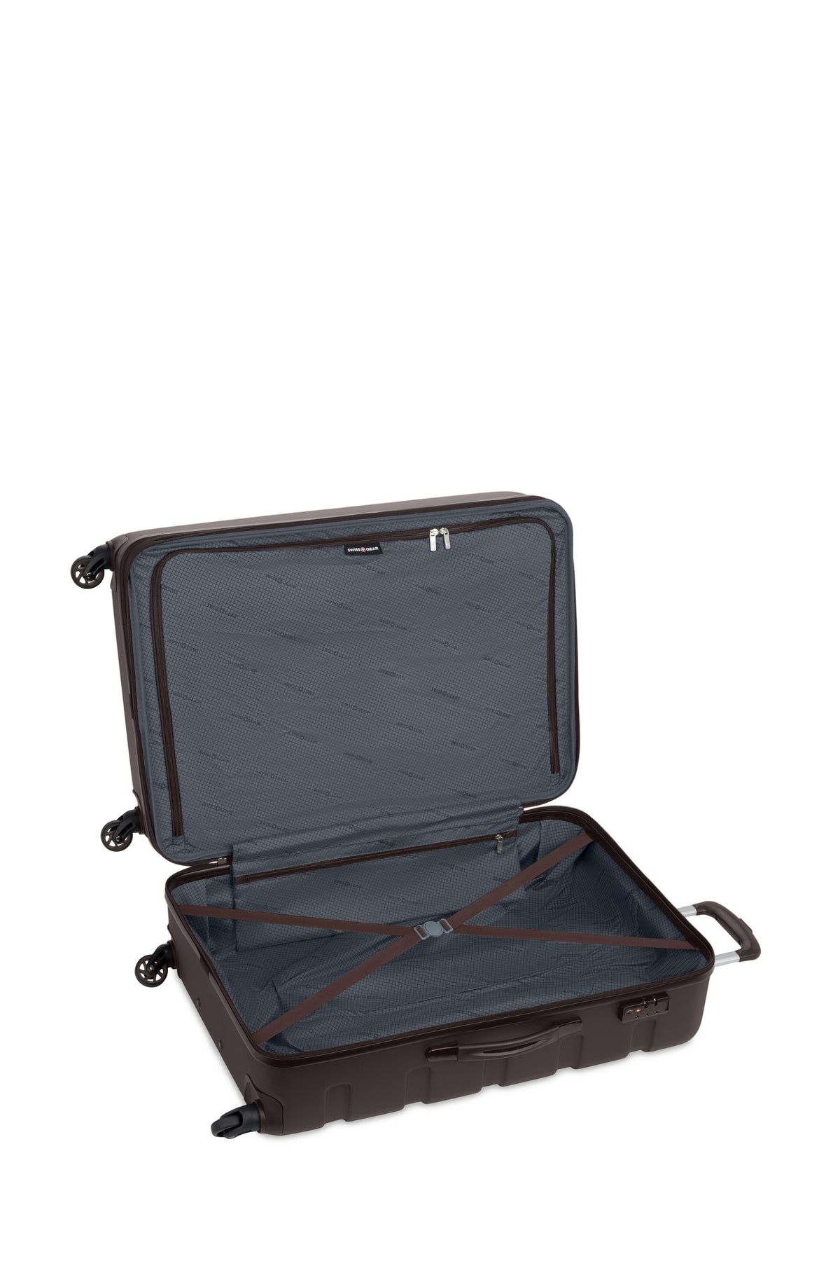 SWISSGEAR Signature Large Checked Spinner - Chocolate - 04