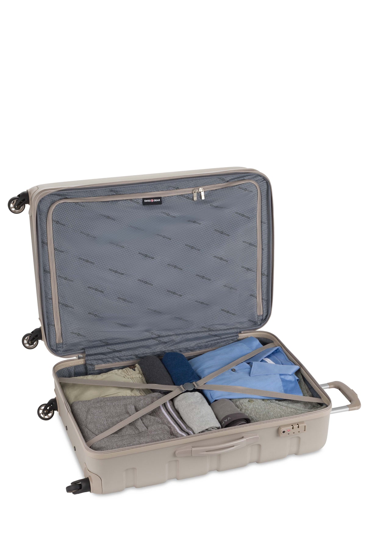 SWISSGEAR Signature Large Checked Spinner - Sand - 05