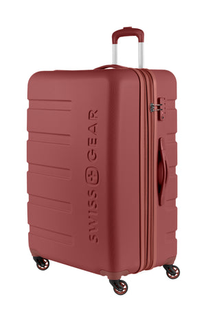 SWISSGEAR Signature Large Checked Spinner in Cinnamon Brown