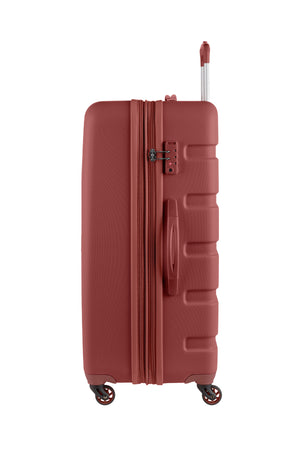 SWISSGEAR Signature Large Checked Spinner in Cinnamon Brown