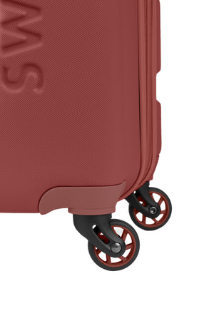 SWISSGEAR Signature Large Checked Spinner in Cinnamon Brown