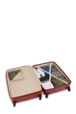 SWISSGEAR Signature Large Checked Spinner in Cinnamon Brown