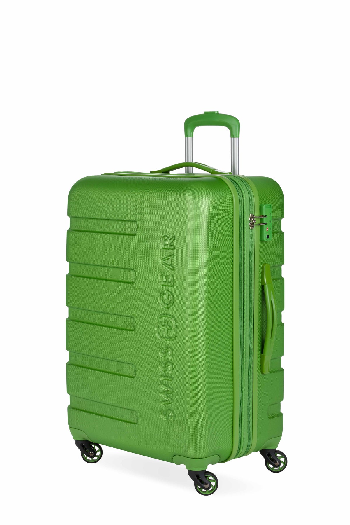 SWISSGEAR Signature Medium Checked Spinner - Lime Green - 01