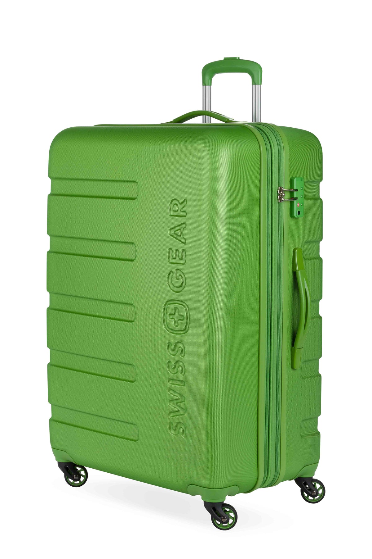 SWISSGEAR Signature Large Checked Spinner - Lime Green - 01
