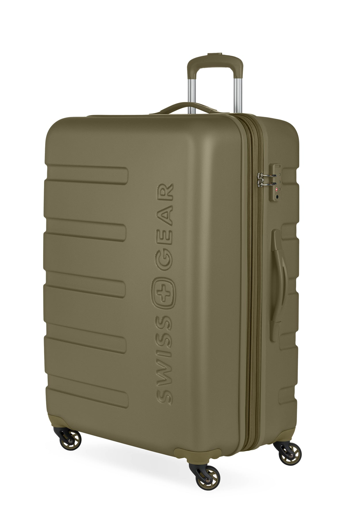 SWISSGEAR Signature Large Checked Spinner - Olive Branch Green - 01