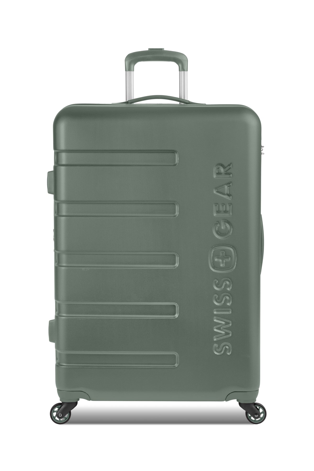 SWISSGEAR Signature Large Checked Spinner - Olive Green - 03