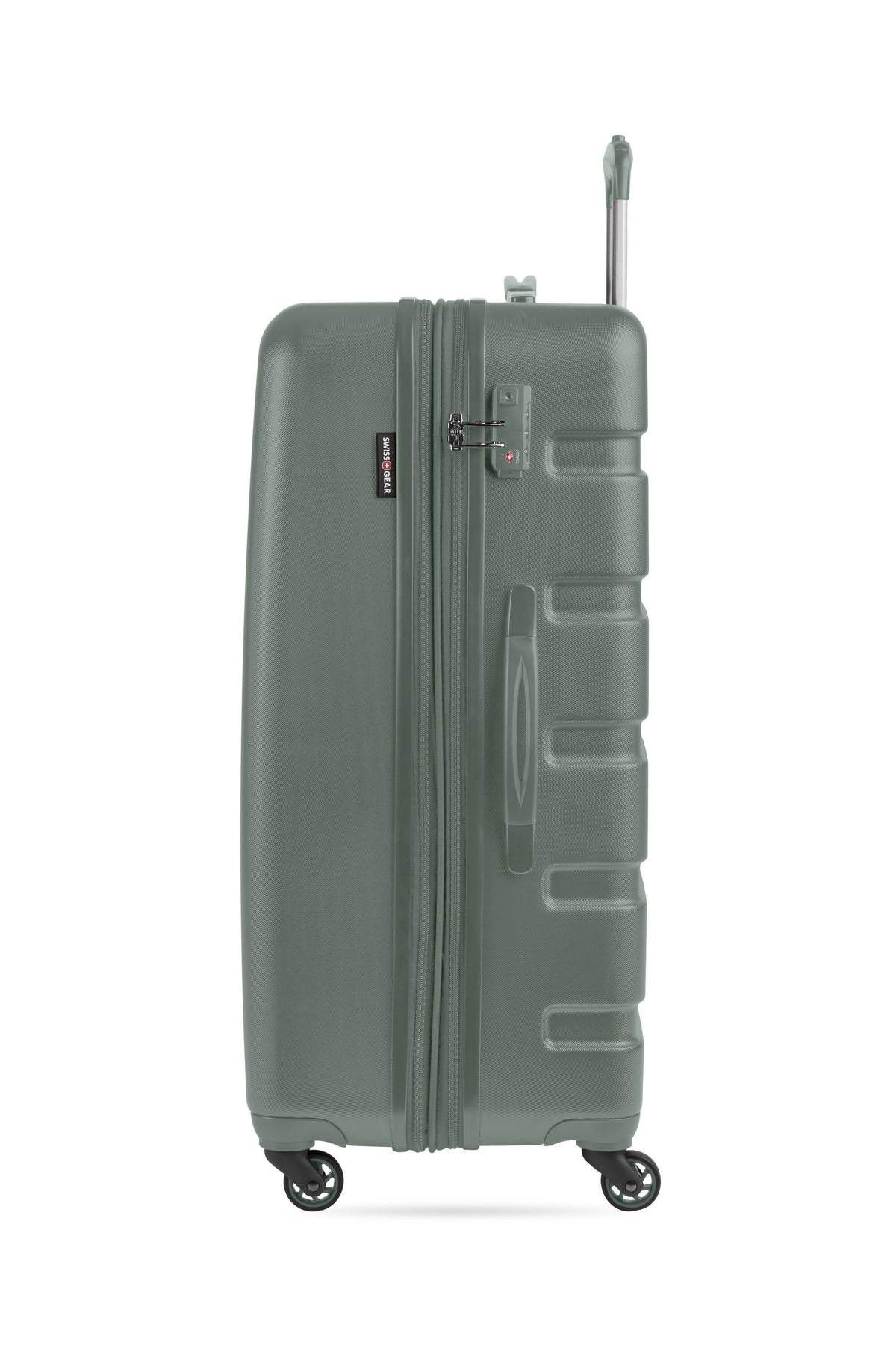 SWISSGEAR Signature Large Checked Spinner - Olive Green - 06