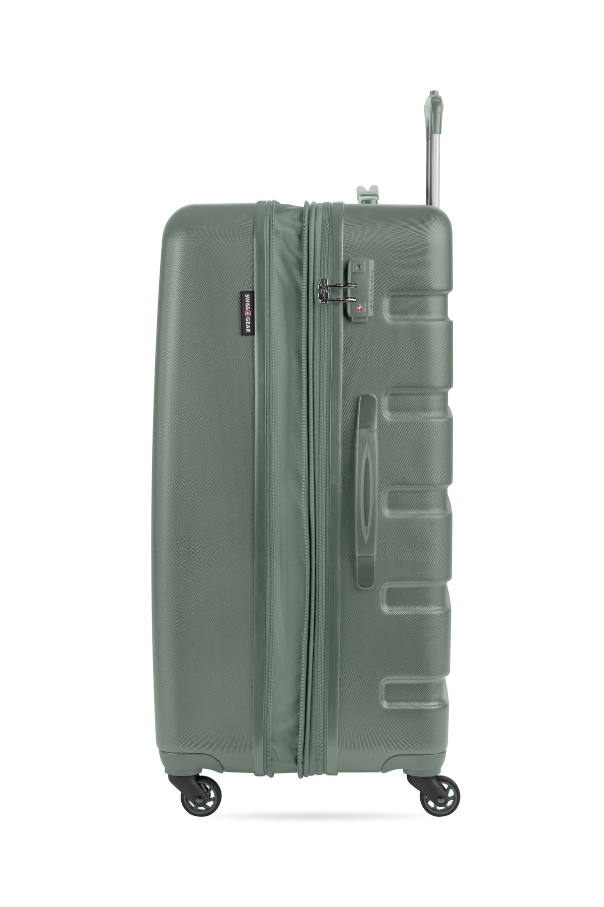 SWISSGEAR Signature Large Checked Spinner - Olive Green - 07