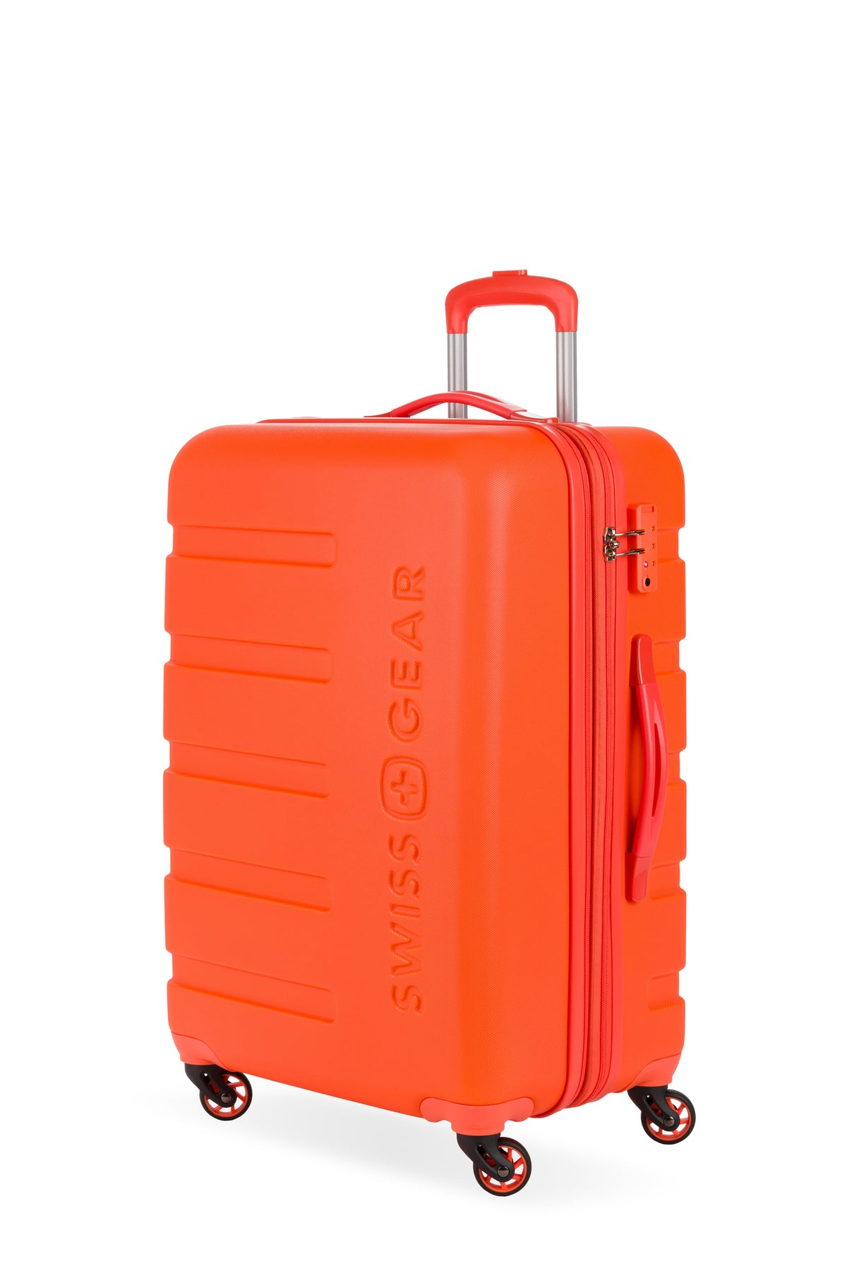 SWISSGEAR Signature Medium Checked Spinner - Orange - 01