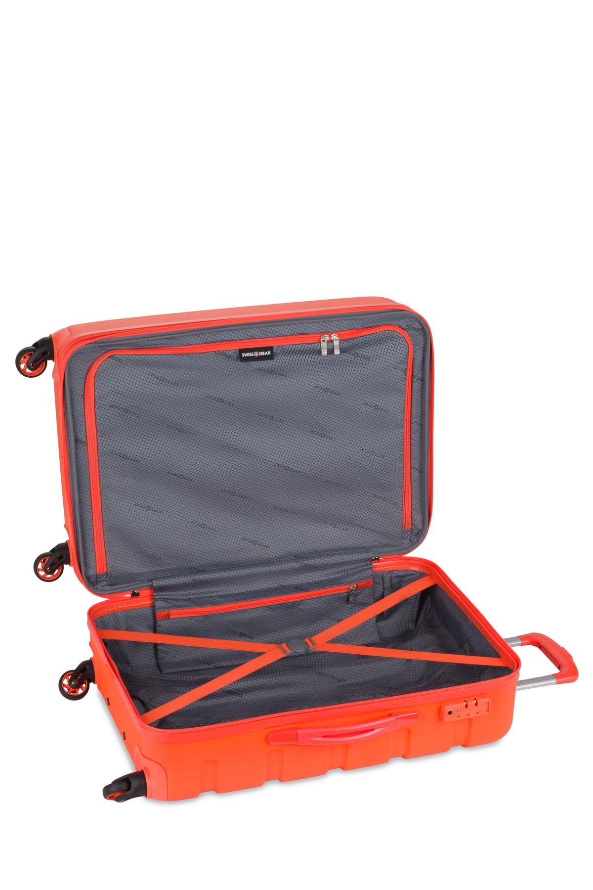 SWISSGEAR Signature Medium Checked Spinner - Orange - 04