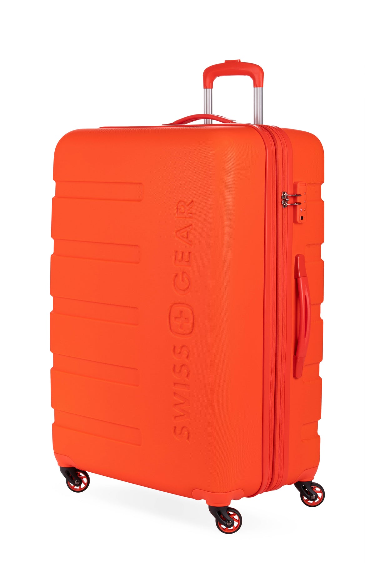 SWISSGEAR Signature Large Checked Spinner - Orange - 01