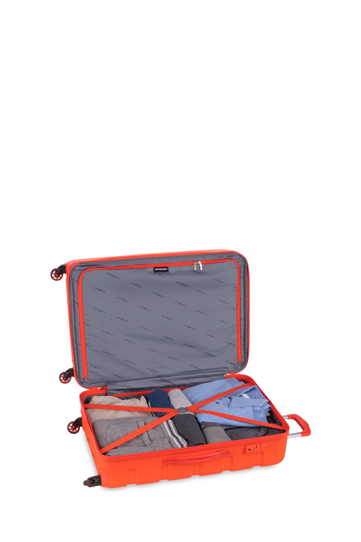 SWISSGEAR Signature Large Checked Spinner - Orange - 05