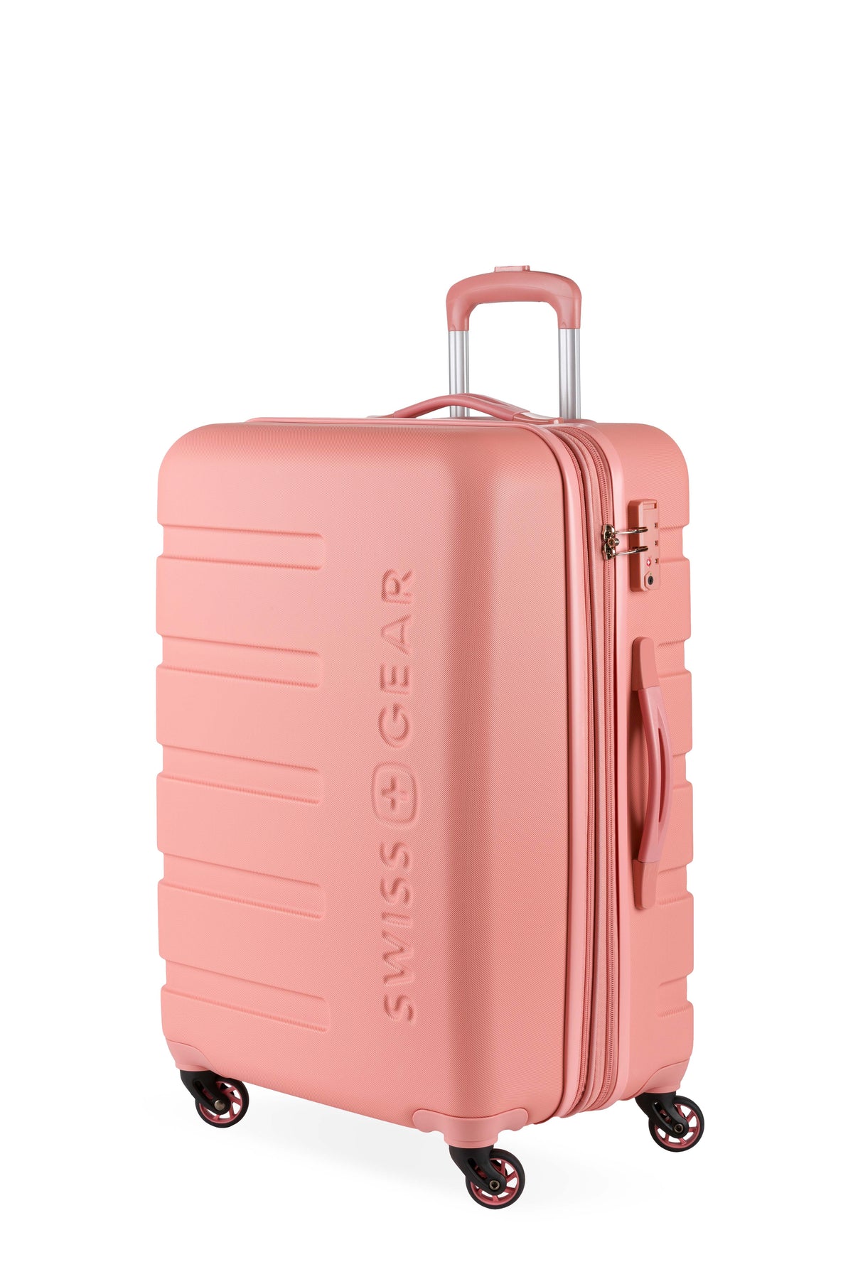 SWISSGEAR Signature Medium Checked Spinner - Coral - 01