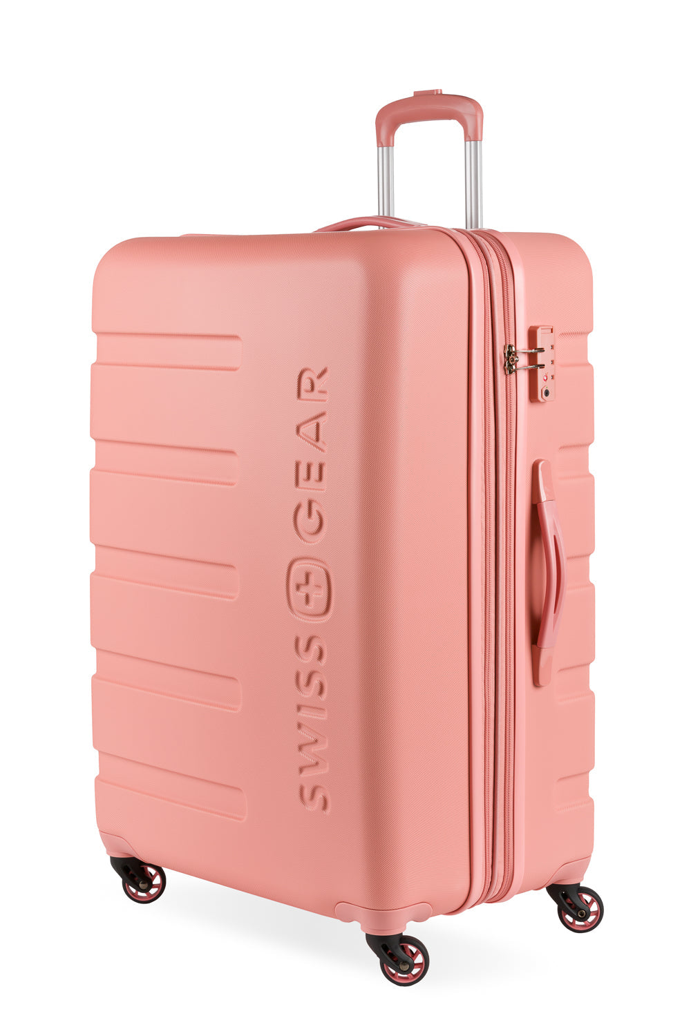 SWISSGEAR Signature Large Checked Spinner - Coral - 01