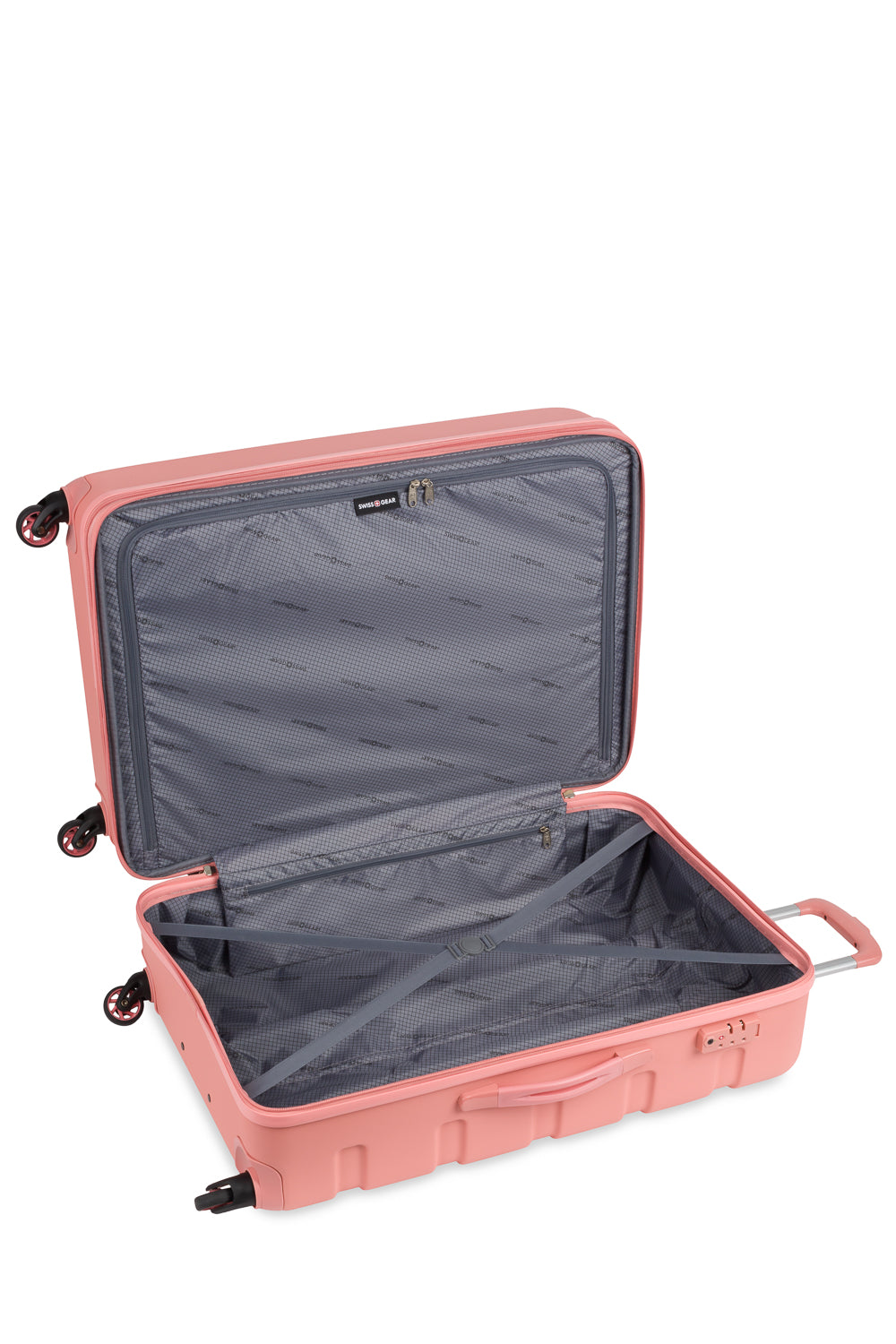 SWISSGEAR Signature Large Checked Spinner - Coral - 06