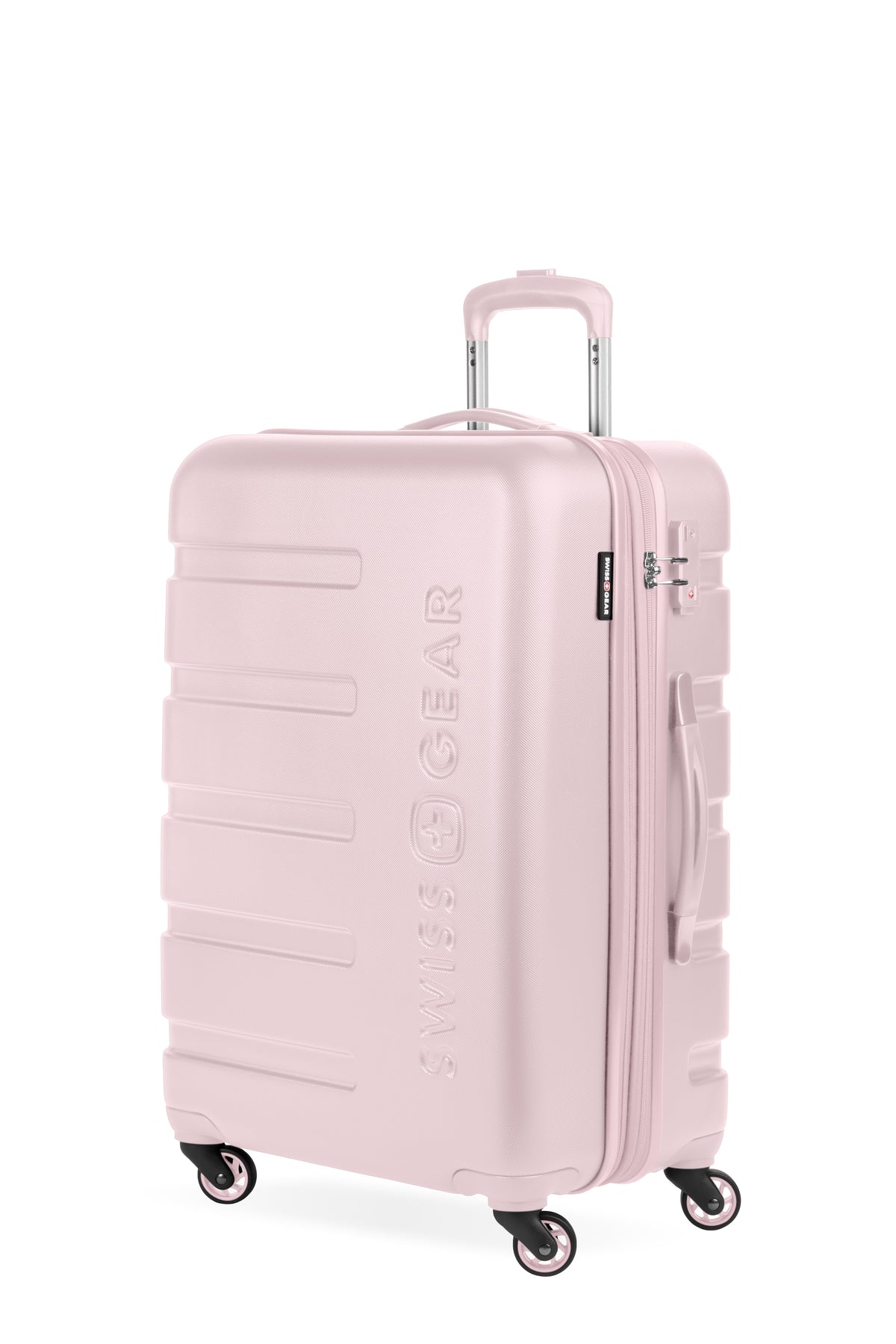 SWISSGEAR Signature Medium Checked Spinner - Pink - 01