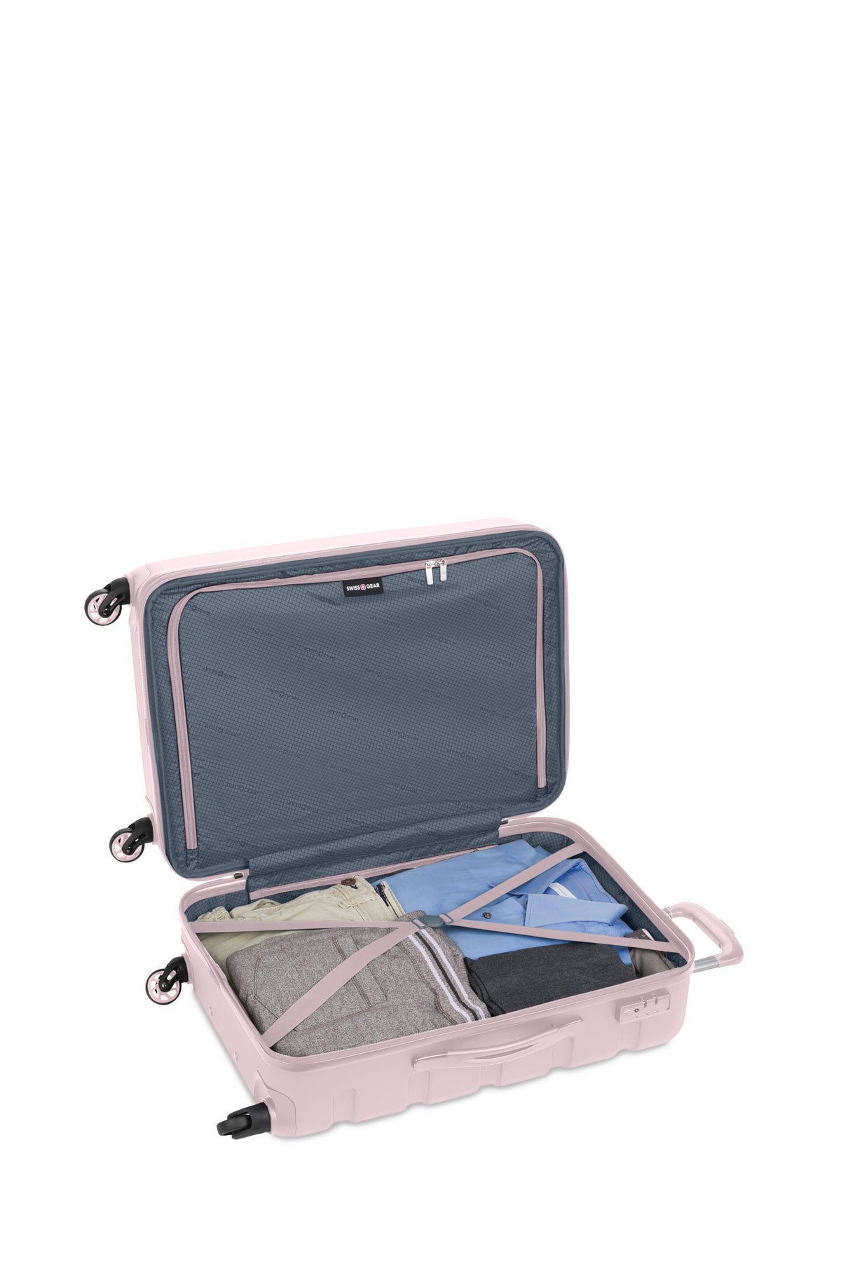 SWISSGEAR Signature Medium Checked Spinner - Pink - 12