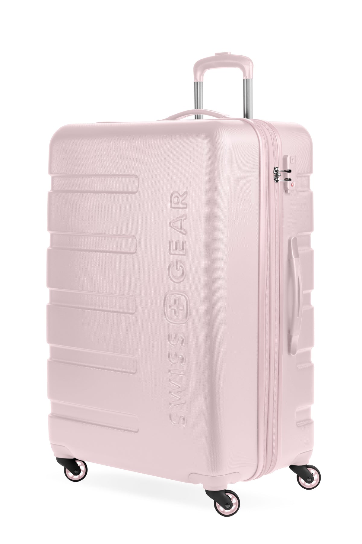 SWISSGEAR Signature Large Checked Spinner - Pink - 01