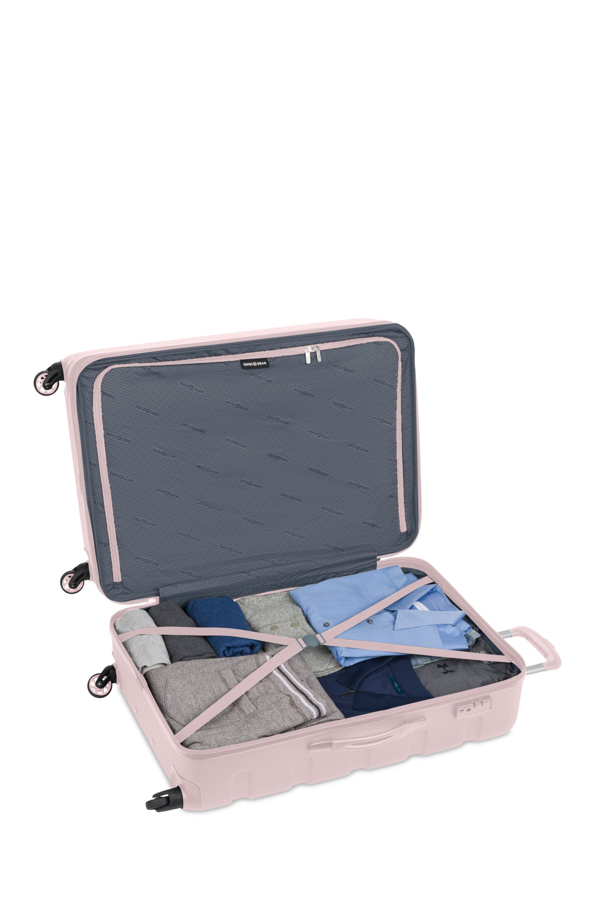 SWISSGEAR Signature Large Checked Spinner - Pink - 05