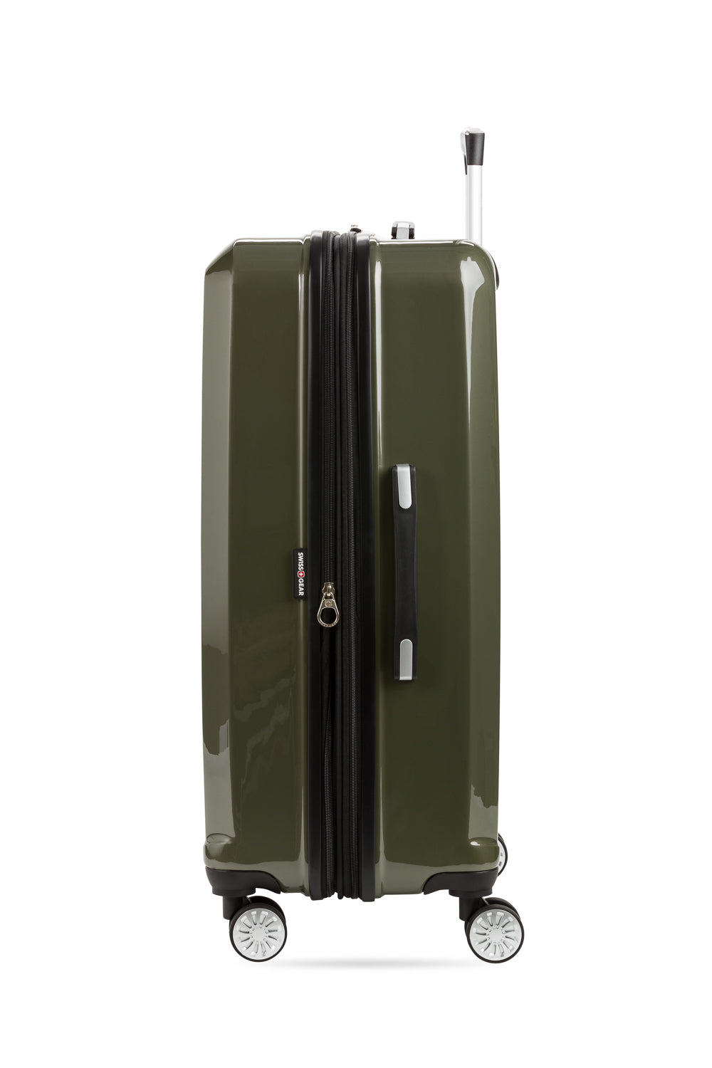 SWISSGEAR 7510 Large Checked Spinner in Olive Green