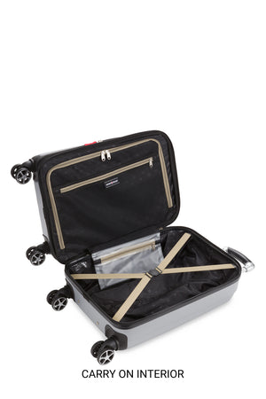 Swissgear 7585 Expandable 3pc Hardside Spinner Luggage Set Split case twin-compartment design