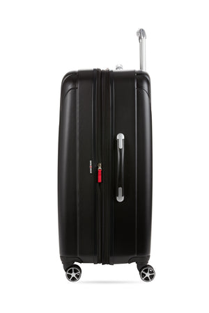 Swissgear 7585 Expandable 2 Piece Hardside Spinner Luggage Set - Black Molded side lift handle for added convenience (Checked bag only)