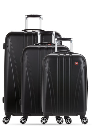 Swissgear 7585 Expandable 3pc Hardside Spinner Luggage Set - Front view