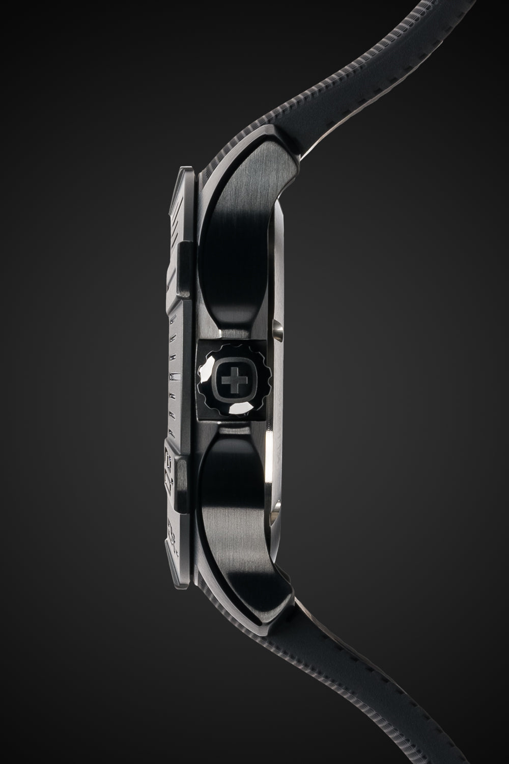 Wenger Seaforce Watch - Black with Black Dial and Black Silicone Strap