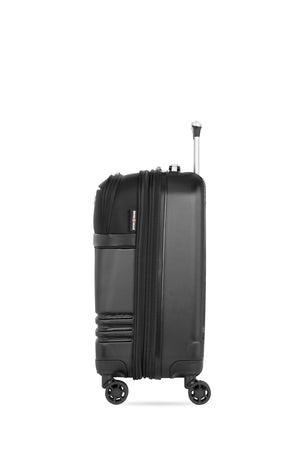SWISSGEAR 7635 Carry-On Hybrid Shell Spinner in Black