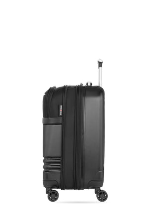SWISSGEAR 7635 Carry-On Hybrid Shell Spinner in Black