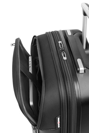 SWISSGEAR 7635 Carry-On Hybrid Shell Spinner in Black
