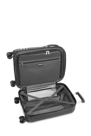 SWISSGEAR 7635 Carry-On Hybrid Shell Spinner in Black