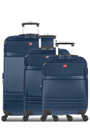 SWISSGEAR 3-Piece Hybrid Shell Spinner Set - Blue Sea - 03