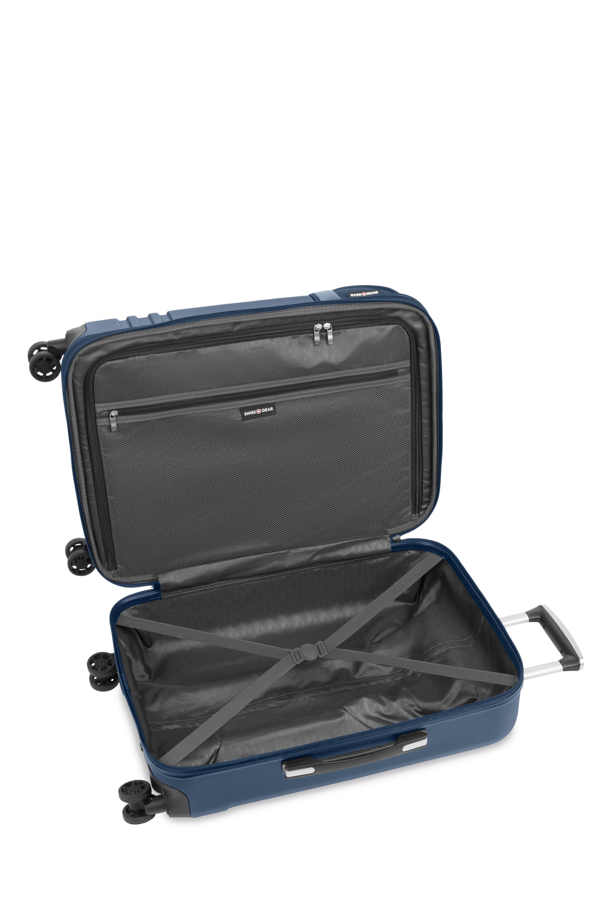 SWISSGEAR Medium Checked Hybrid Shell Spinner - Blue Sea - 06