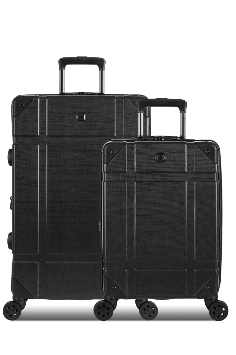 SWISSGEAR Vintage Trunk II 2-Piece Spinner in Black