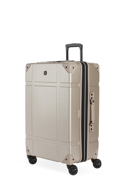 SWISSGEAR Vintage Trunk II Large Checked Spinner in Sand