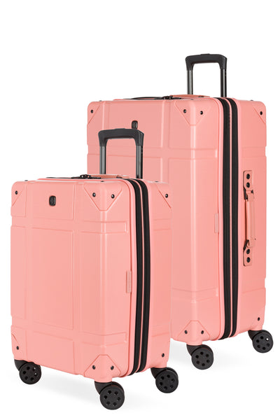 SWISSGEAR Vintage Trunk II 2-Piece Spinner Set in Coral