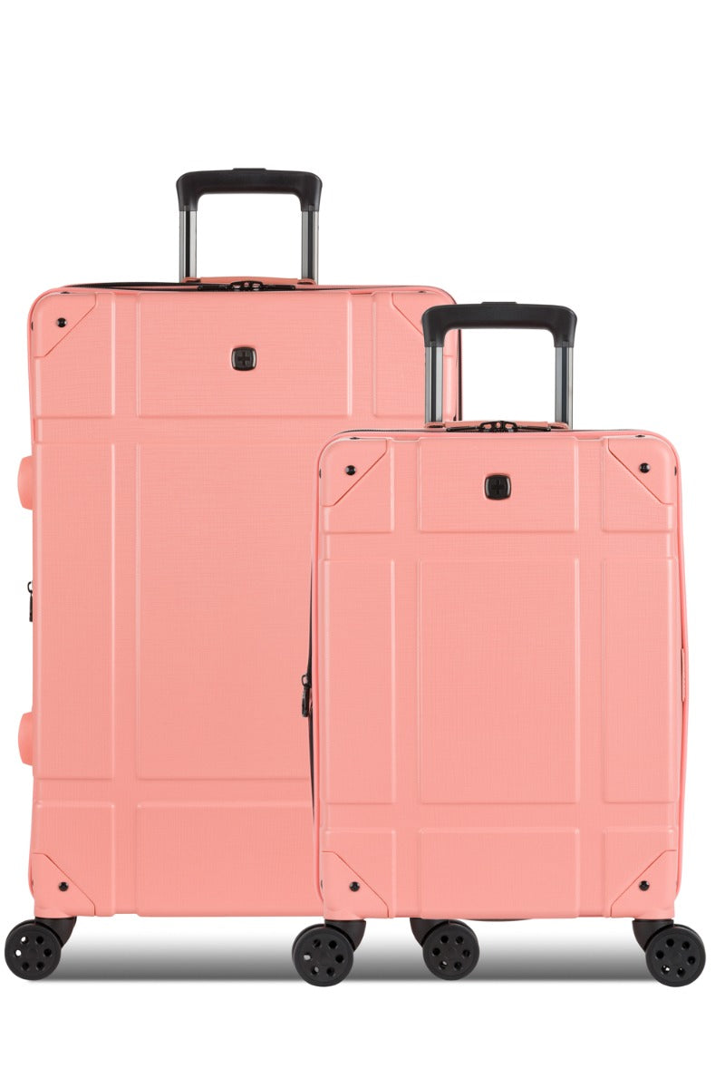 キャリー SWISSGEAR Vintage Trunk II 2-Piece Spinner Set in Coral