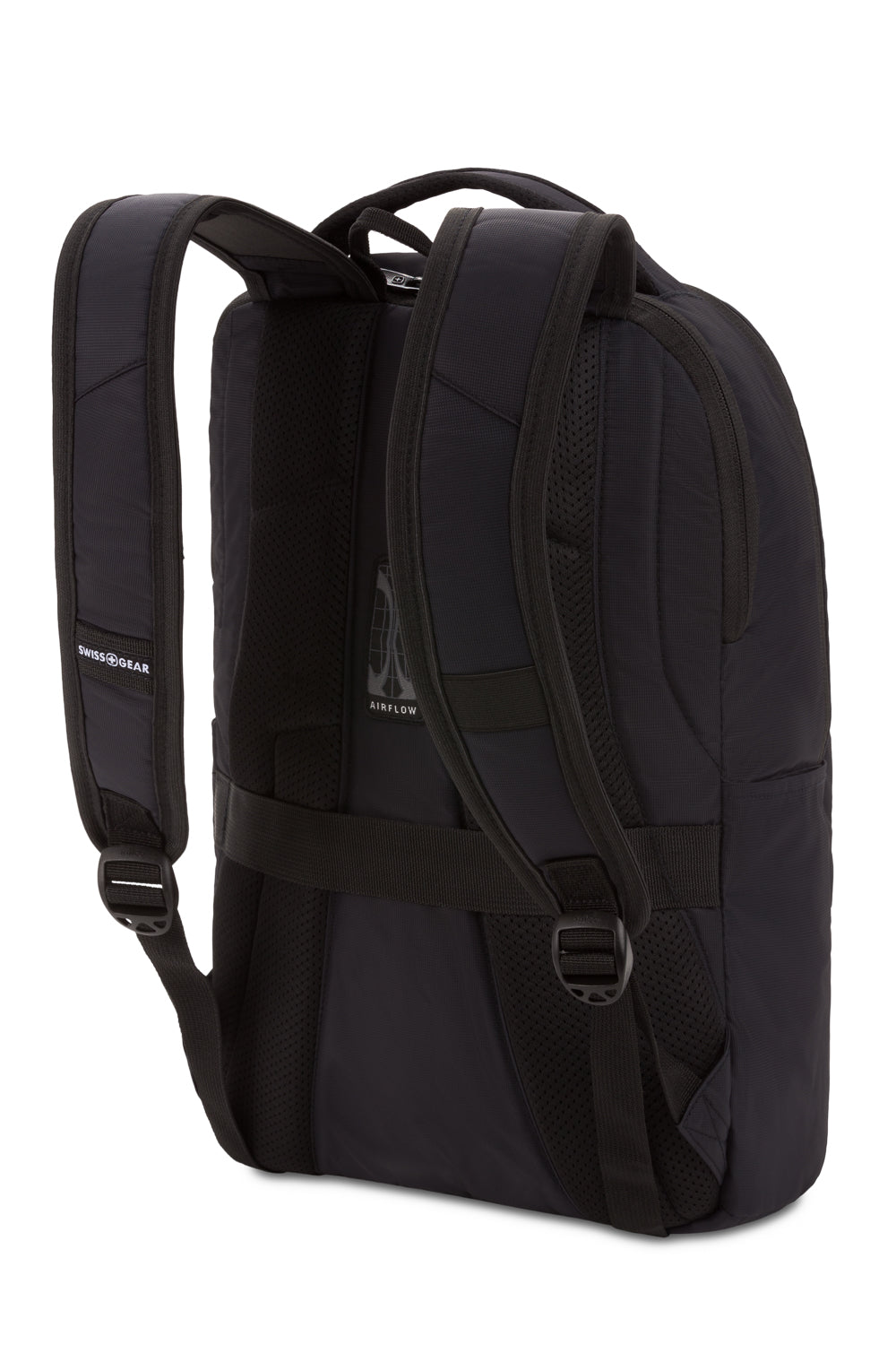 Swissgear Urban Escape 2pc Luggage Set Padded, airflow back panel with mesh fabric provides superior back ventilation and support 