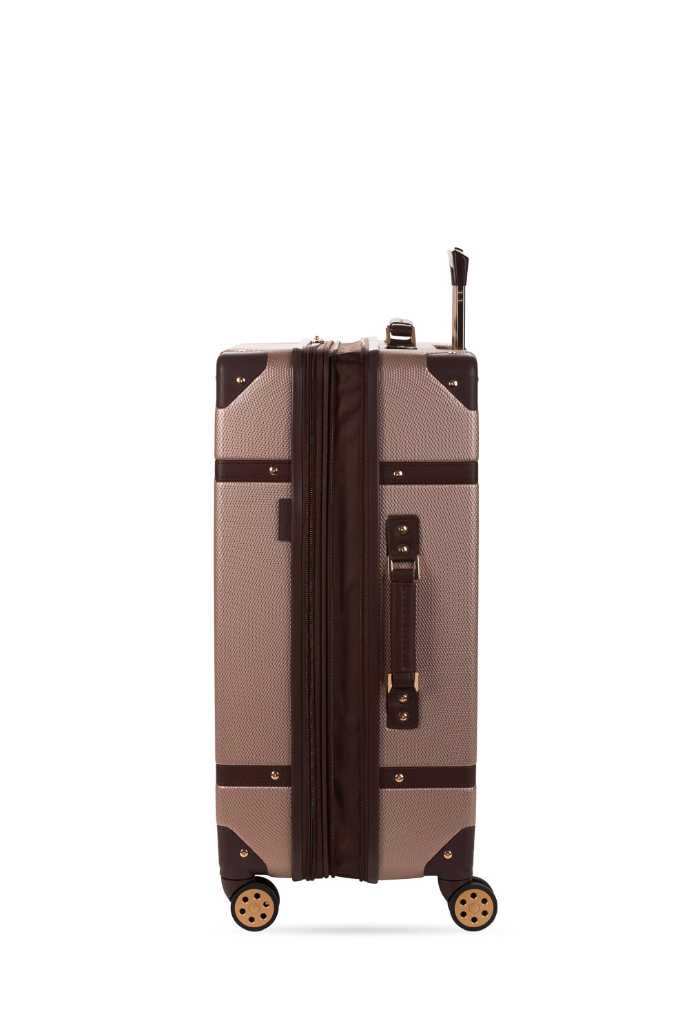 SWISSGEAR Vintage Trunk Large Checked Spinner in Blush