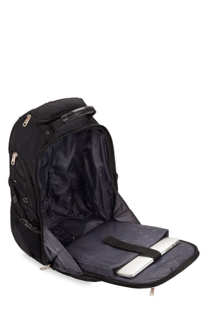 SWISSGEAR 1900 Rolling Laptop Backpack open view