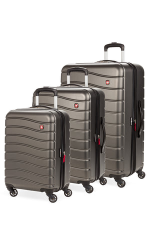 Swissgear 7790 Expandable Hardside Spinner 3pc Luggage Set - Gray