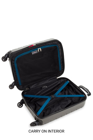 Swissgear 7790 Expandable Hardside Spinner 3pc Luggage Set with large mesh side pocket