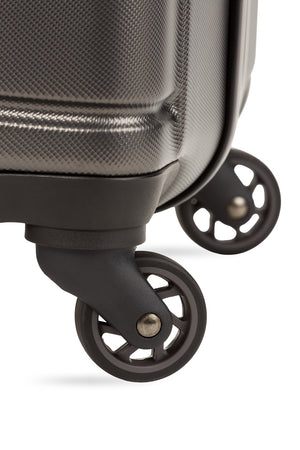Swissgear 7790 Expandable Hardside Spinner 3pc Luggage Set - Four 360-degree, multi-directional spinner wheels